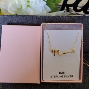 Mama Initial Necklace